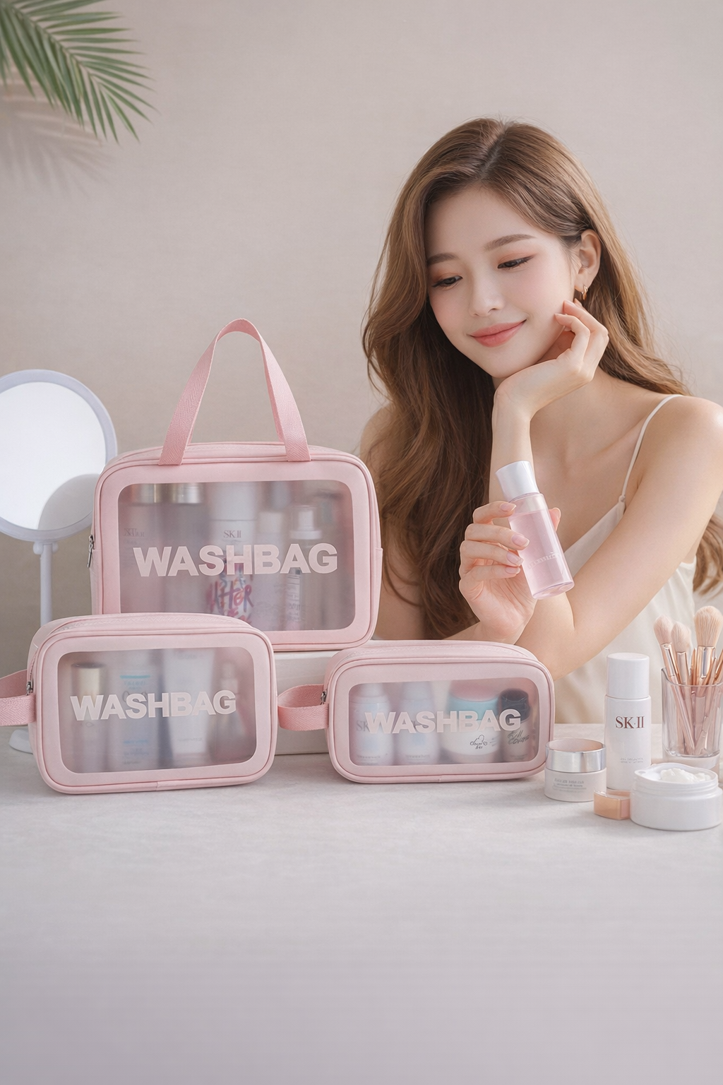 Cosmetiquera Washbag De 3 Piezaz…. Ideal para viajes