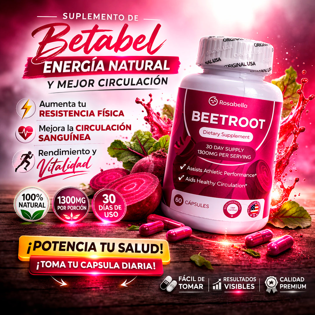 Beetroot Rosabella X60 Capsulas.... Mas energia y Mejor beneficio Diario🧙❤️
